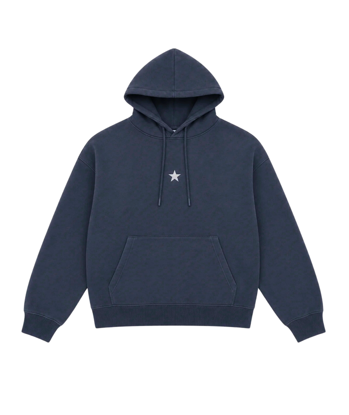 Katie J NYC Girls Ziggy Oversized Star Hoodie Girls Casual Tops Katie J NYC Evening Blue Y/S (7/8)