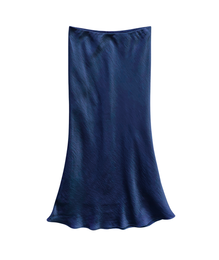Katie J NYC Juniors Anastasia Satin Maxi Skirt Womens Casual Dresses Katie J NYC