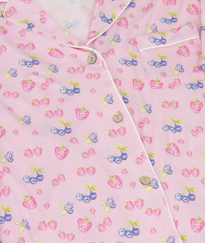 Katie J NYC Juniors Berries and Cream Maia Pants PJ Set Accessories Katie J NYC
