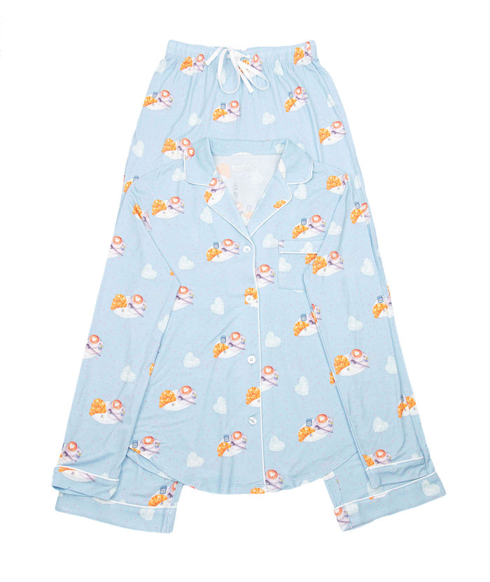 Katie J NYC Juniors Cappuccino Maia Pants PJ Set Accessories Katie J NYC Multi Juniors/Women XXS
