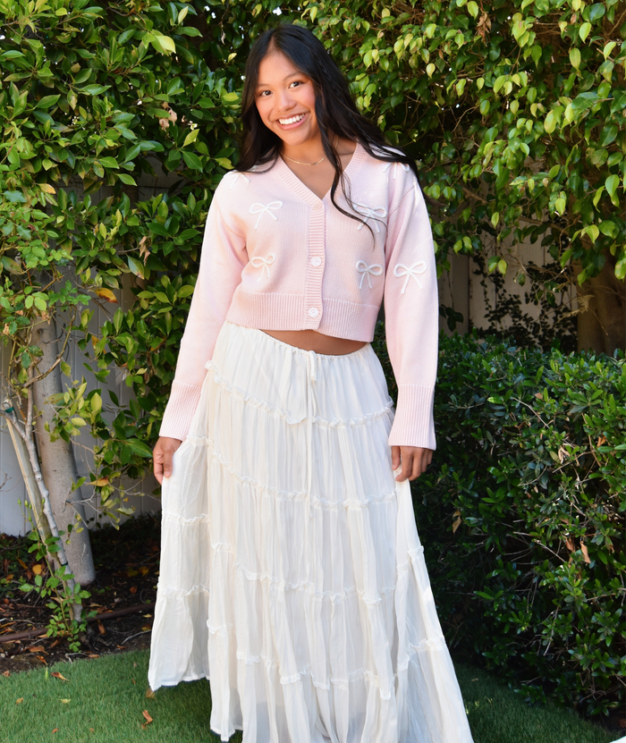 Katie J NYC Juniors Carly Maxi Skirt Distressed/seasonal womens Katie J NYC