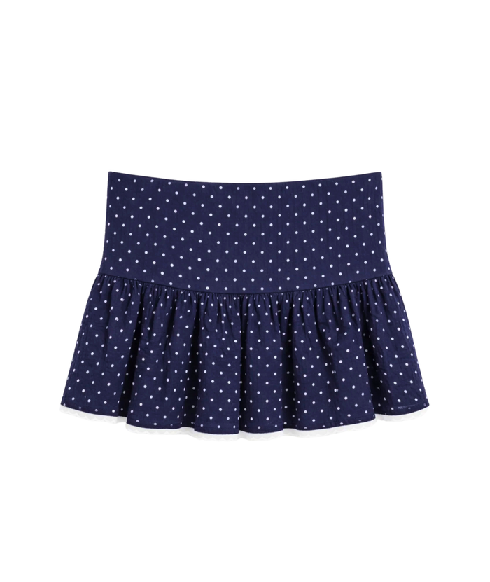Katie J NYC Juniors Clarke Polka Dot Mini Skirt Distressed/seasonal womens Katie J NYC
