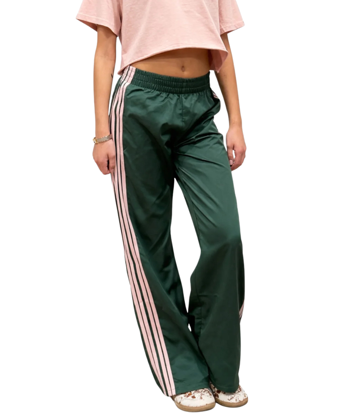 Katie J NYC Juniors Jordyn Pants Pine/Soft Pink Womens Casual Bottoms Katie J NYC