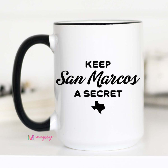 Keep Your Town a Secret Personalized Mug