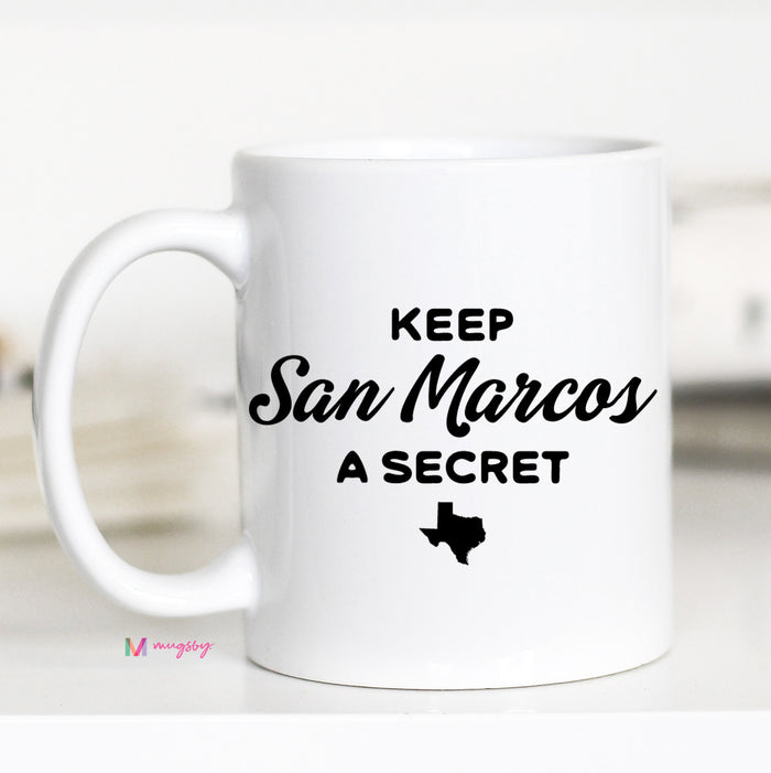 Keep Your Town a Secret Personalized Mug