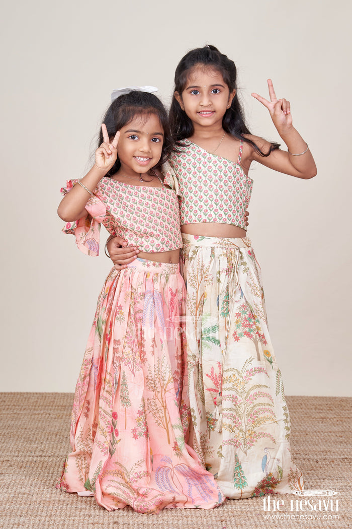 The Nesavu Girls Lehenga Choli Kids Lehenga Choli for Birthday Party and Festive Wear Nesavu Nesavu kids lehenga choli birthday parties festive celebrations weddings