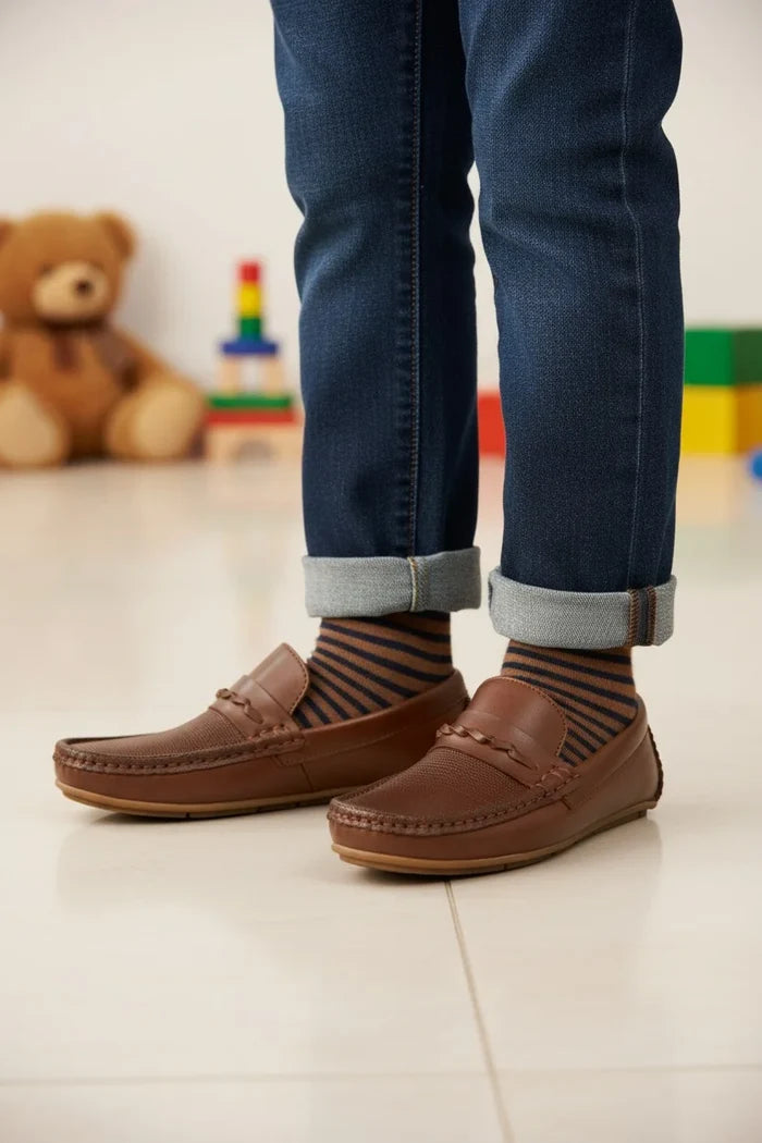 KIDS LOAFER BG-396 ( Large Size)