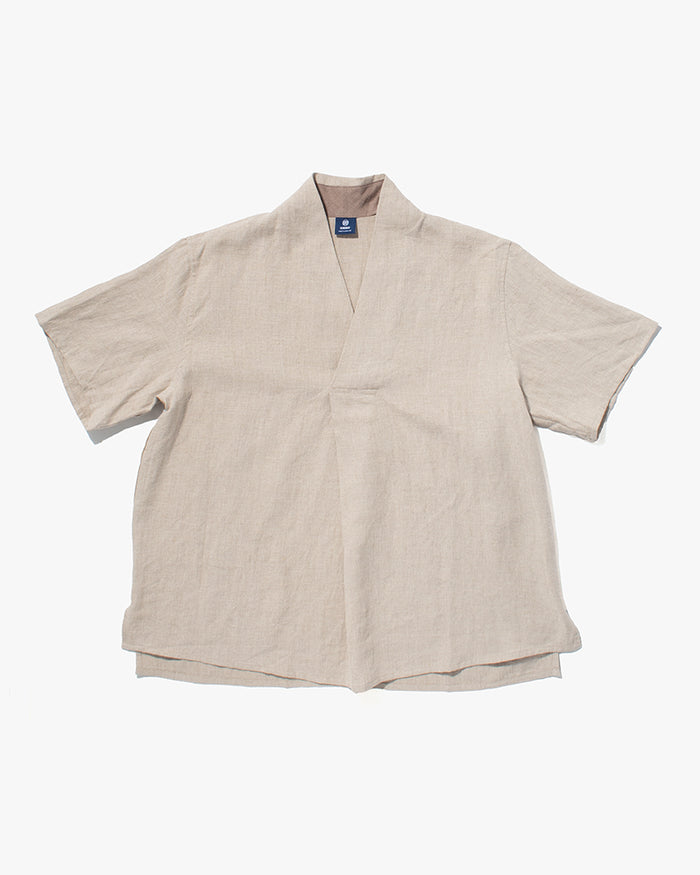 Kiriko Original French Linen Tunic, Beige