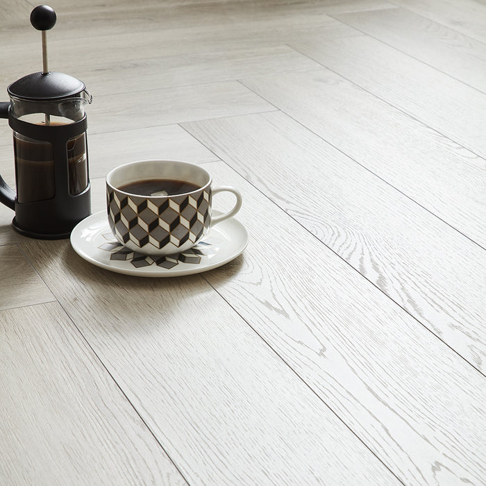 Kronotex Grasmere Herringbone 8mm Laminate Flooring - Orchard Oak