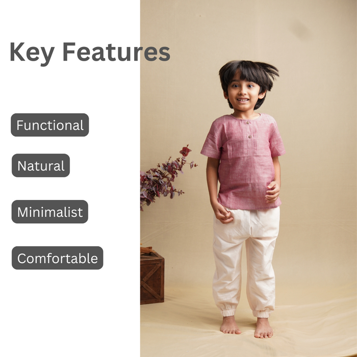 Kurta Shirt' - Boys' Cotton Shirt (1-7 Years)