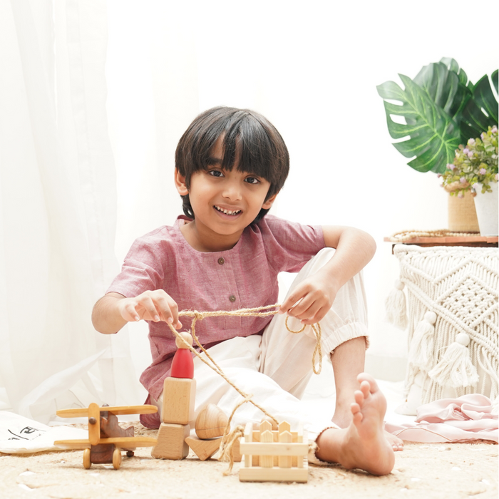 Kurta Shirt' - Boys' Cotton Shirt (1-7 Years)
