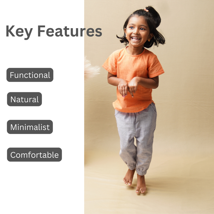 Kurti Top' - Girls' Cotton Top (1-6 Years)