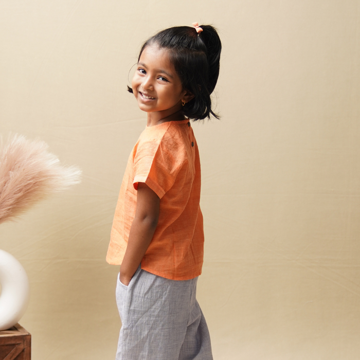 Kurti Top' - Girls' Cotton Top (1-6 Years)
