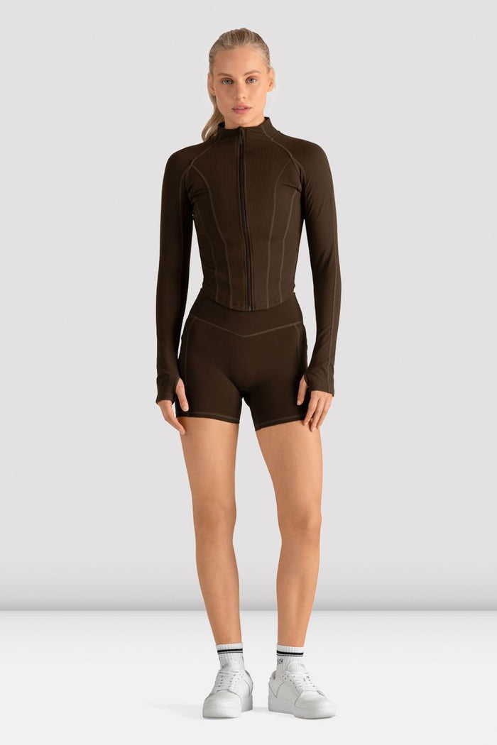 Ladies Apex Rib Contour Zip Jacket