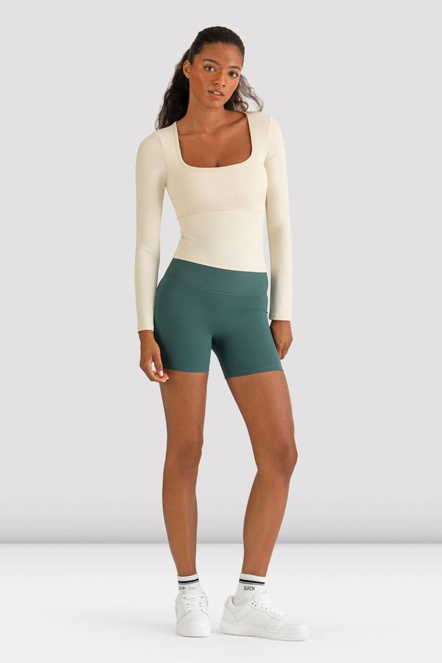 Ladies Apex Rib Long Sleeve Top