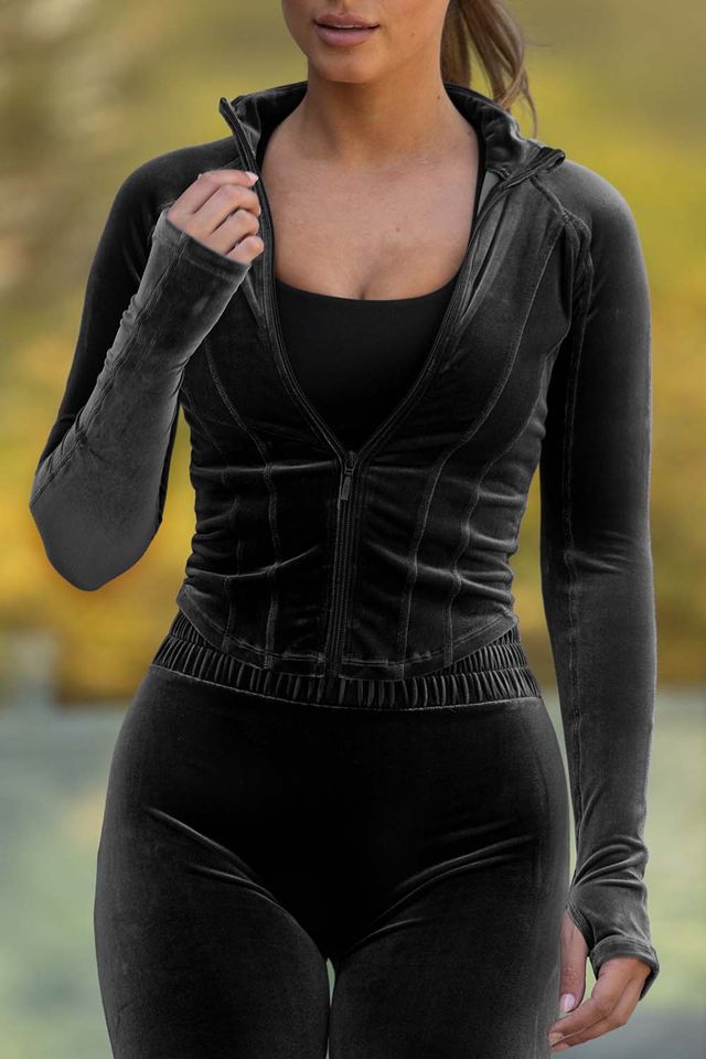 Ladies Apex Velvet Contour Jacket