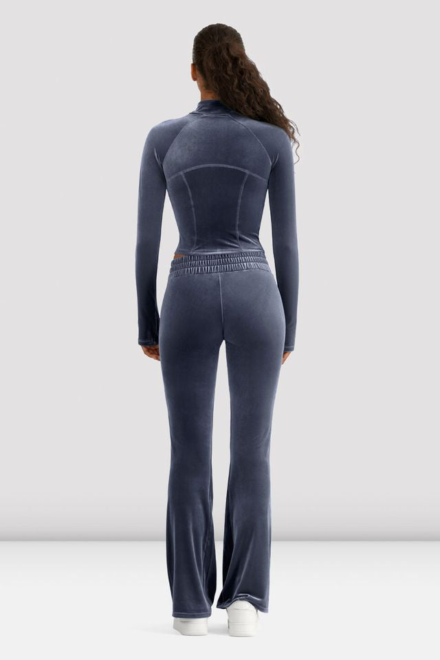 Ladies Apex Velvet Flared Legging
