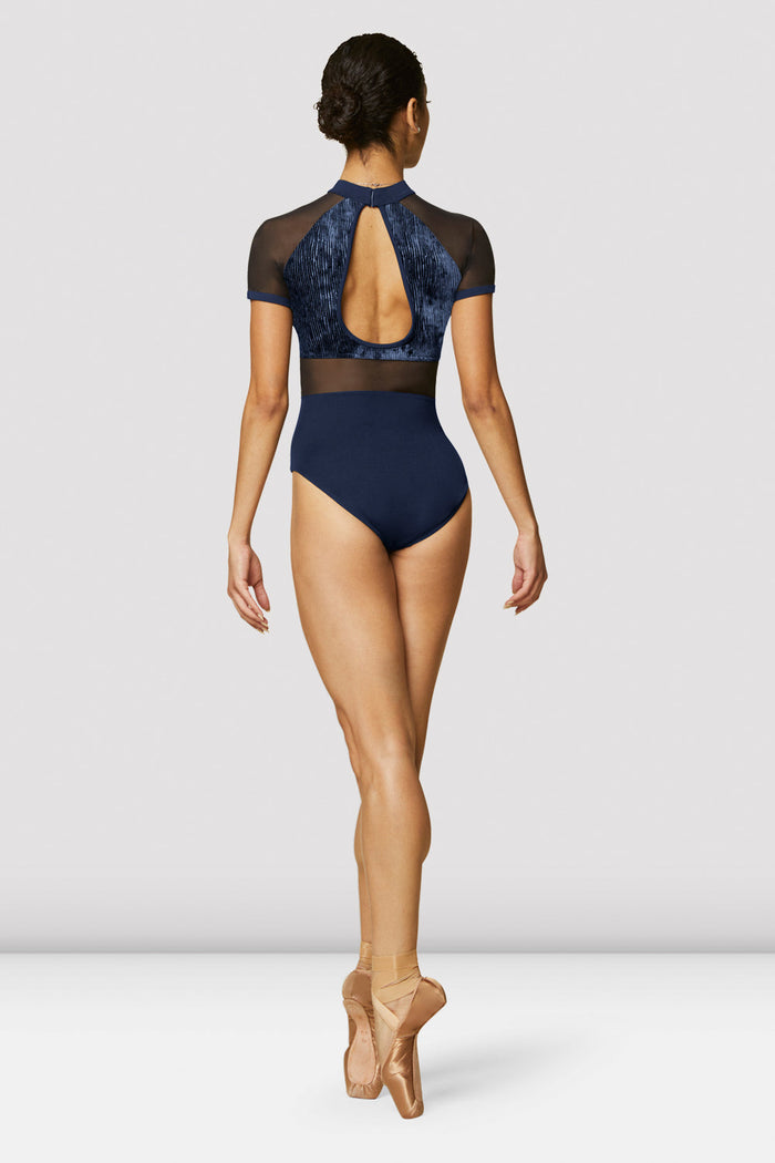 Ladies Ari Velvet Short Sleeve Leotard - BLOCH US