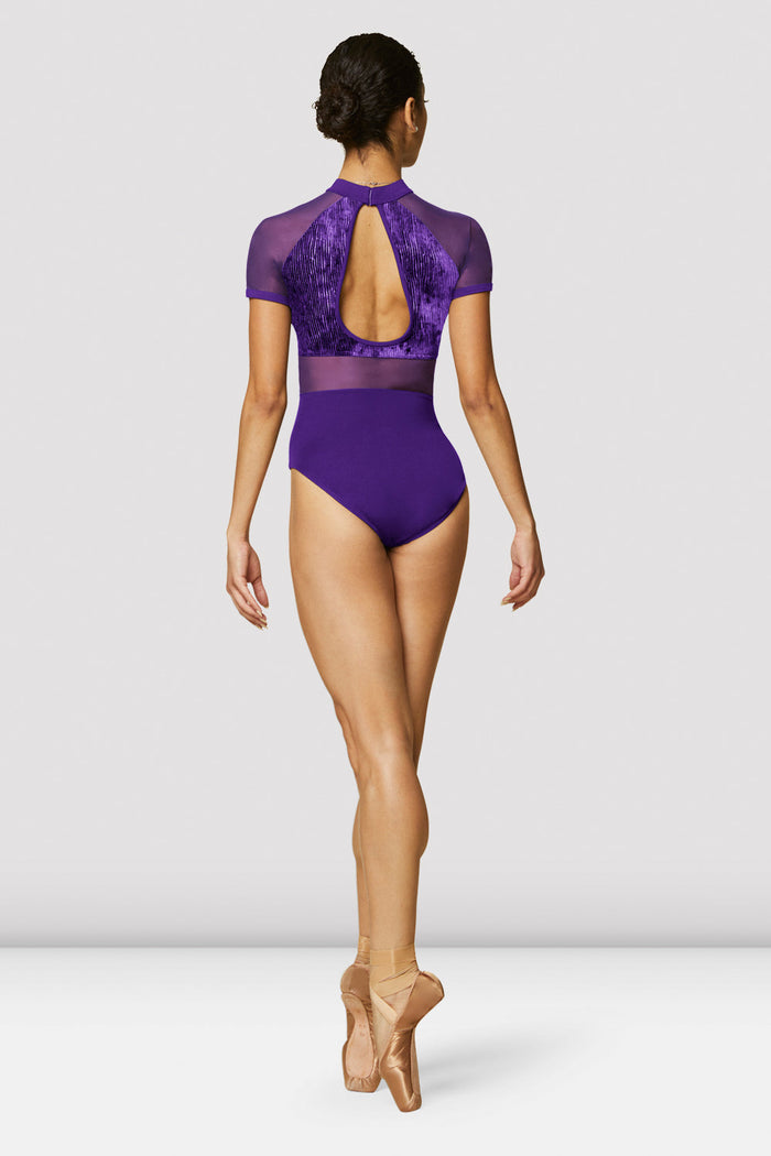 Ladies Ari Velvet Short Sleeve Leotard - BLOCH US