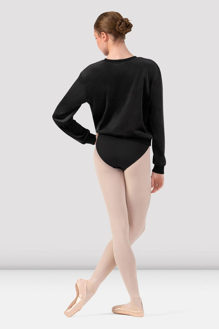Ladies Caroline Velvet Crew Neck Jumper