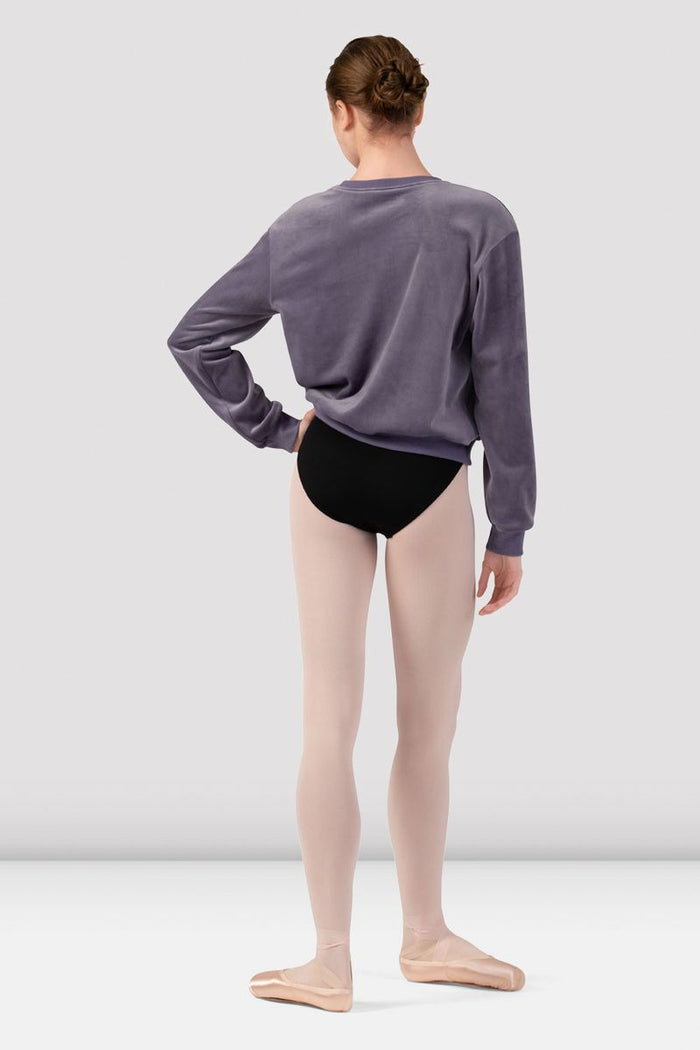 Ladies Caroline Velvet Crew Neck Jumper
