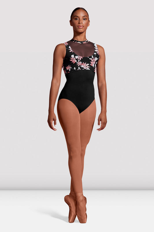 Ladies Mirella Jardin Boutique Printed Bodice Leotard