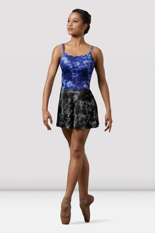 Ladies Mirella Watercolour Mesh Pull On Skirt - BLOCH EU