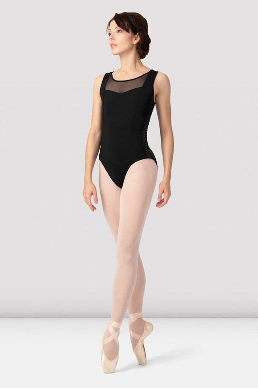 Ladies Sonnet Lace Up Tank Leotard