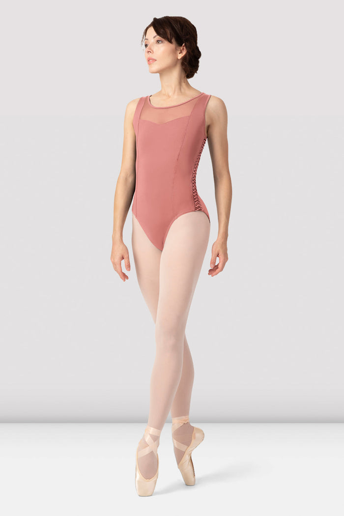 Ladies Sonnet Lace Up Tank Leotard