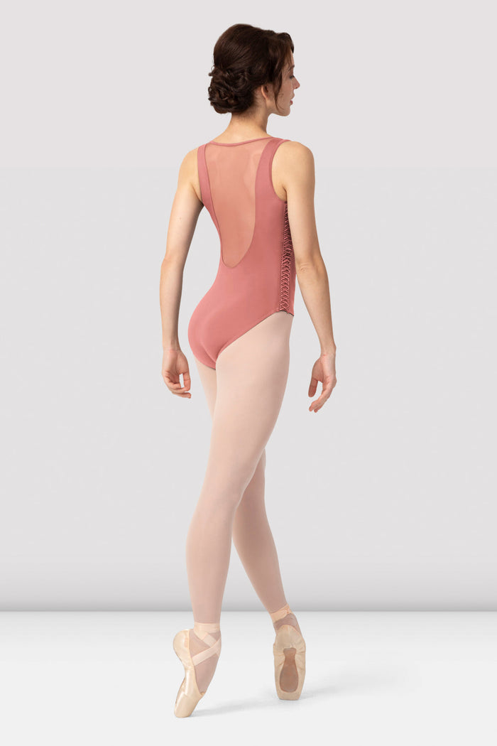 Ladies Sonnet Lace Up Tank Leotard