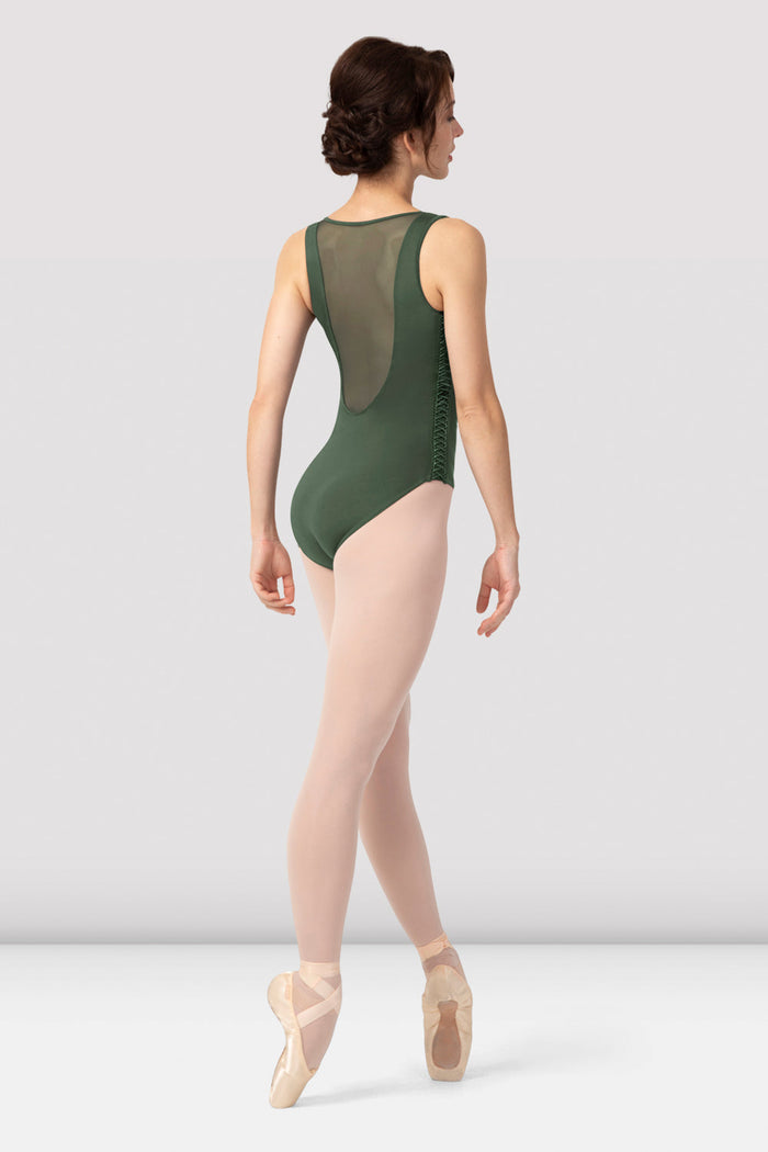 Ladies Sonnet Lace Up Tank Leotard
