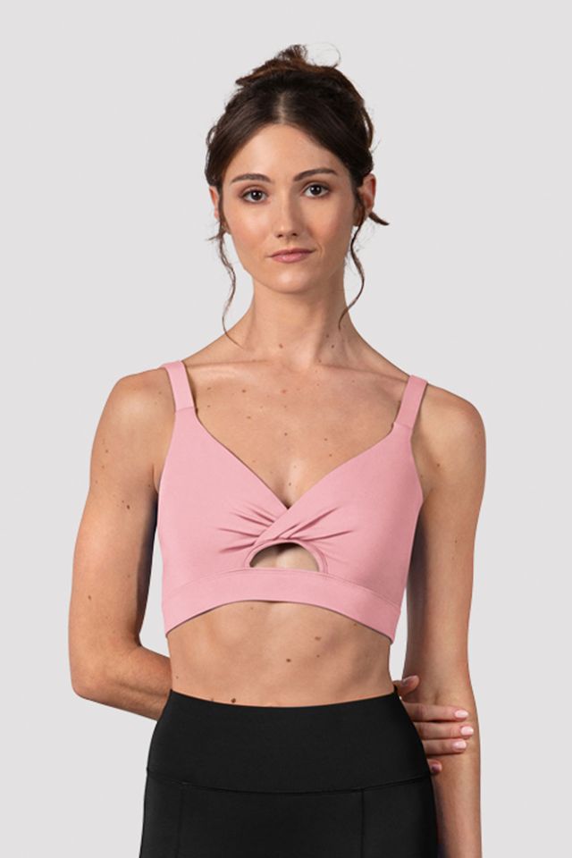 Ladies Vivian Twist Front Crop Top