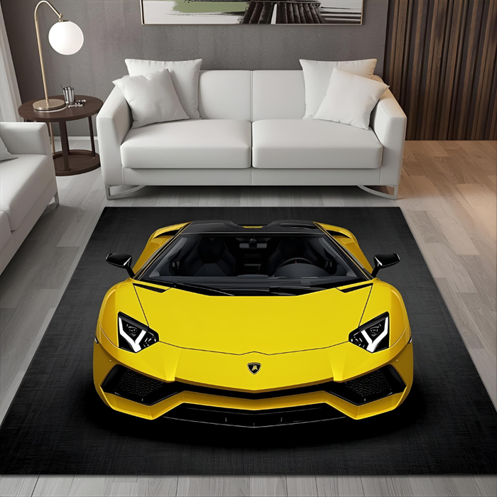Lamborghini Aventador Area Rug