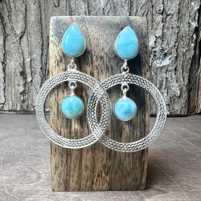 Larimar Earrings