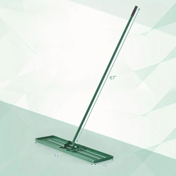 Lawn Leveling Rake Ultra Wide Yard Dirt Leveler