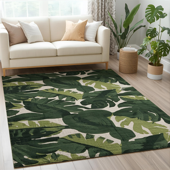 Leaf Camo Area Rug