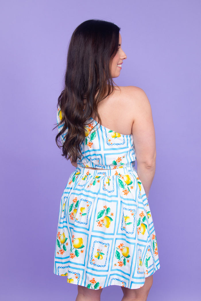 Lemonada Bliss One Shoulder Mini Dress - FINAL SALE