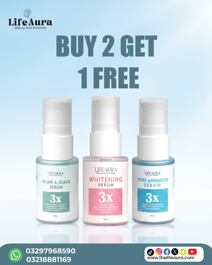 Life Aura 3x Serum Bundle (Buy 2 Get 1 Free)