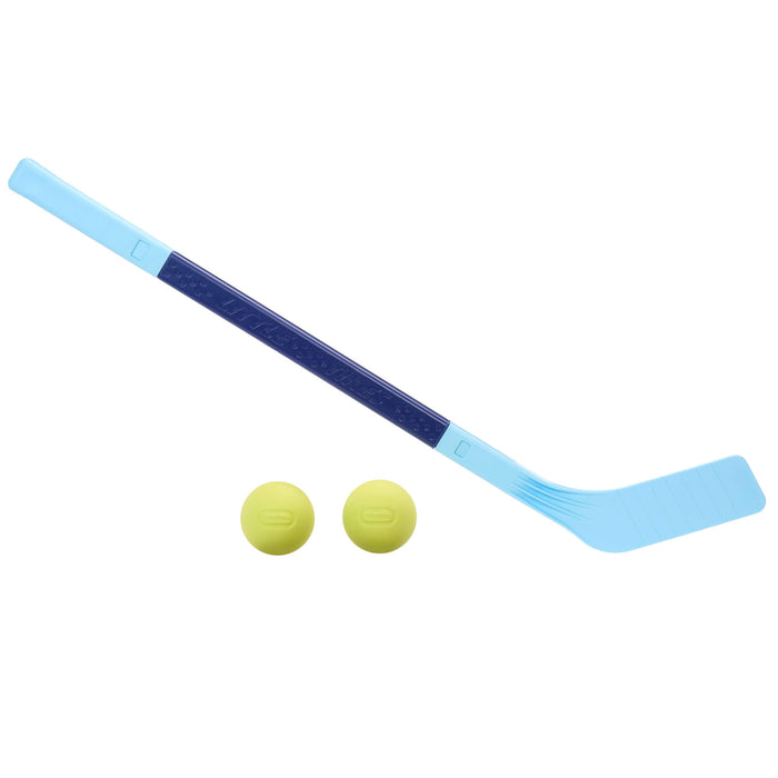 Hockey stick  with two balls
