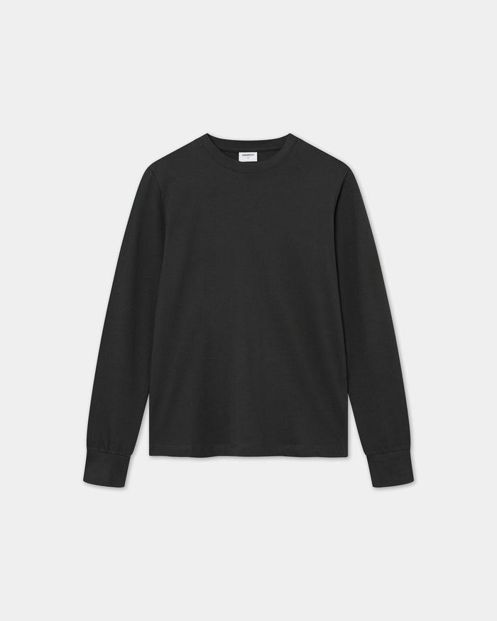 Long Sleeve, Men (Vintage Black) | bareen | Modellen er 185 cm og har str. XL på
