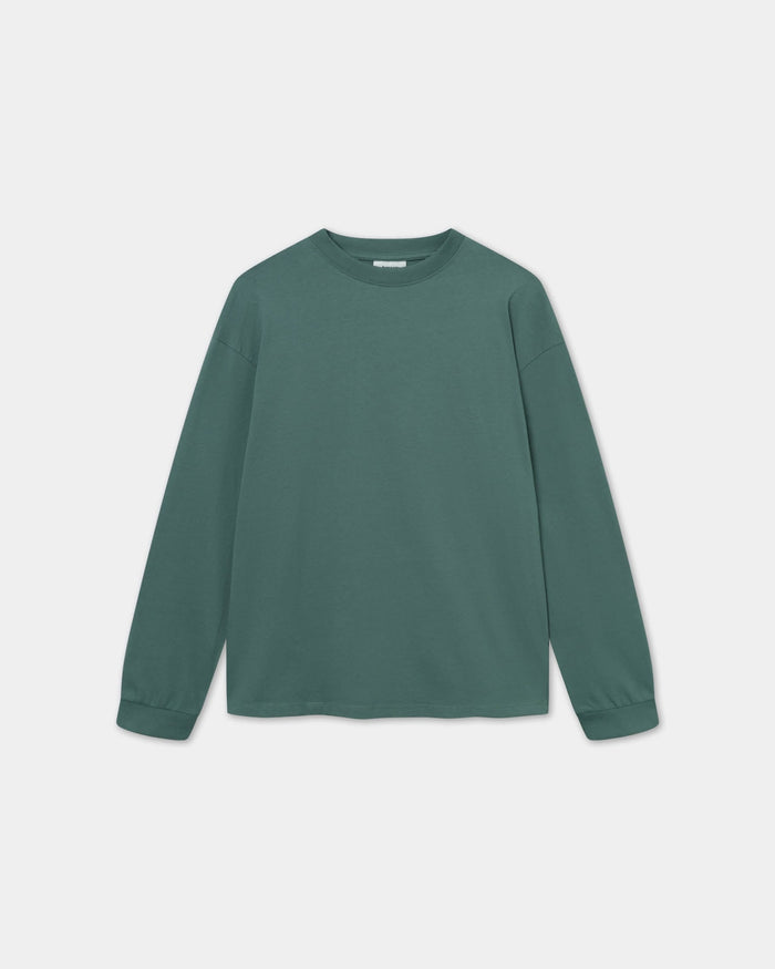 Long Sleeve Oversize, Men - Dark sage