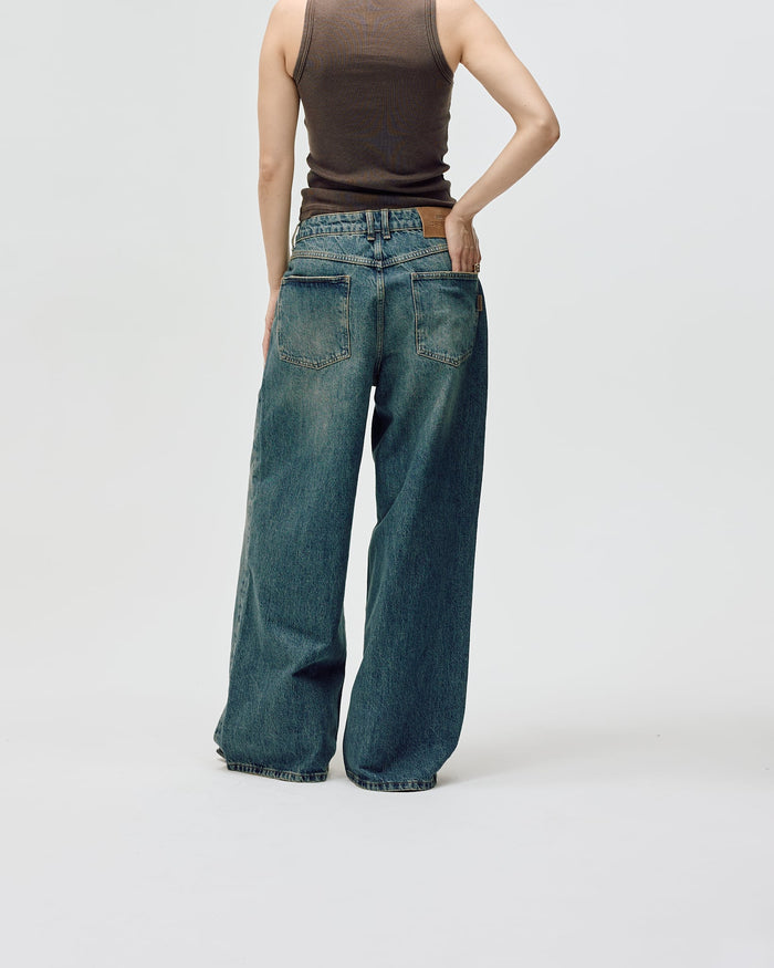 Loose Fit Jeans AW26, Women - Dark Blue Wash