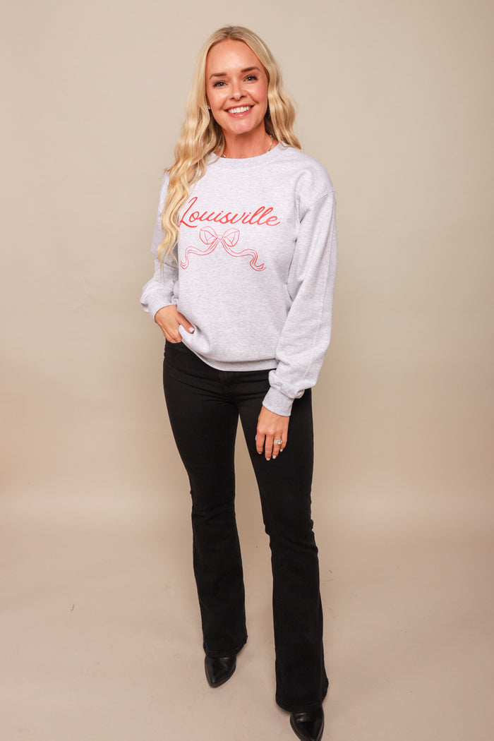 Louisville Bow Sweatshirt
