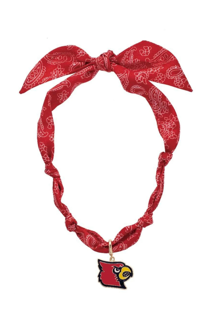 Louisville Cardinals Logo Bandana Scarf Necklace