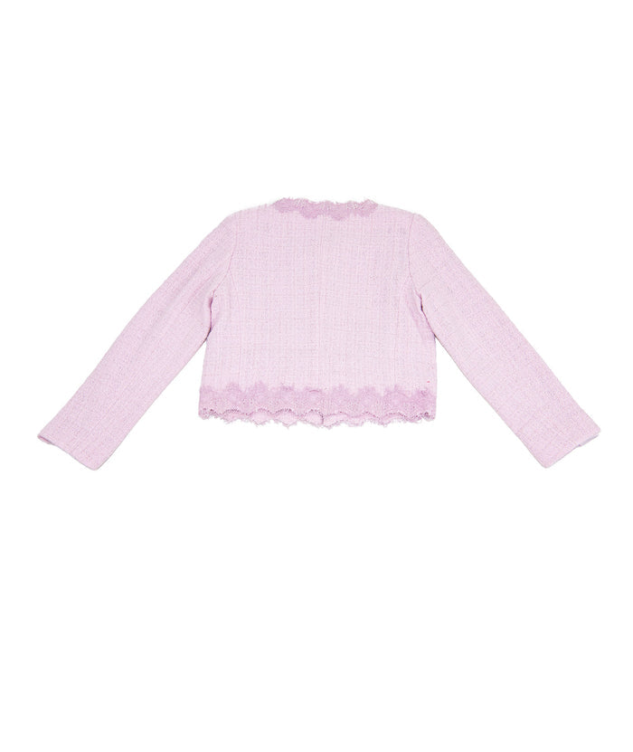 Love Shack Fancy Girls Erina Jacket Pink Girls Special Tops Love Shack Fancy