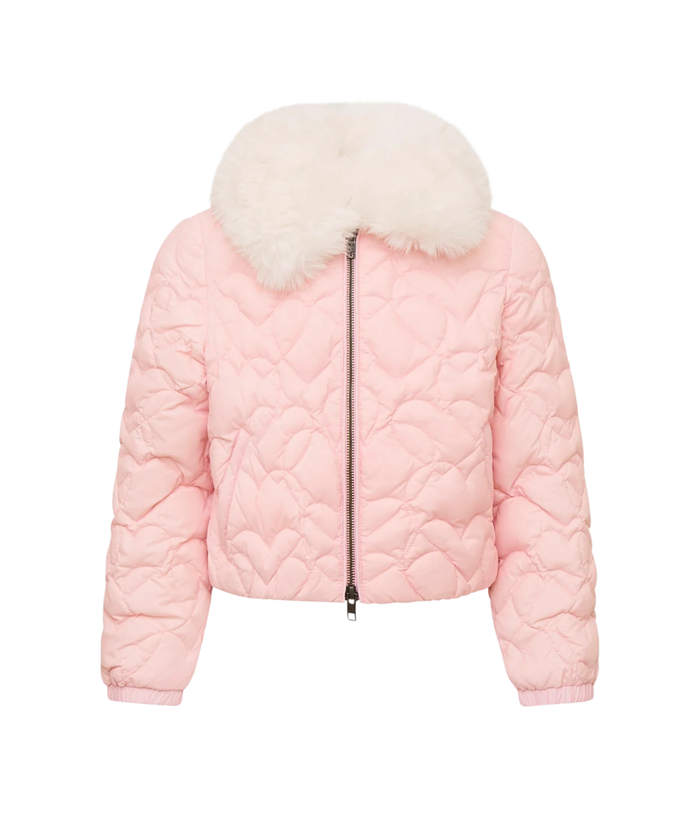 Love Shack Fancy Girls Mini Sandria Jacket Pale Pink Distressed/seasonal girls Love Shack Fancy