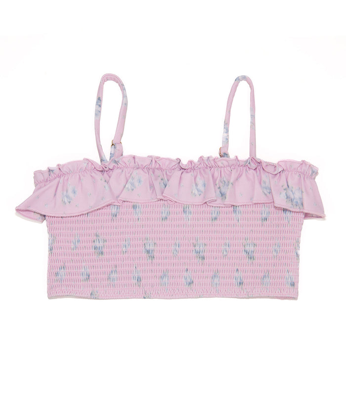 Love Shack Fancy Girls Penni Bikini Lilac Ice Accessories Love Shack Fancy