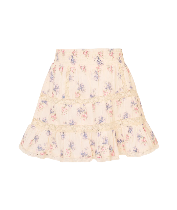 Love Shack Fancy Tween Bradie Skirt Antique Vanilla Girls Casual Bottoms Love Shack Fancy Ivory Y/S (7/8)