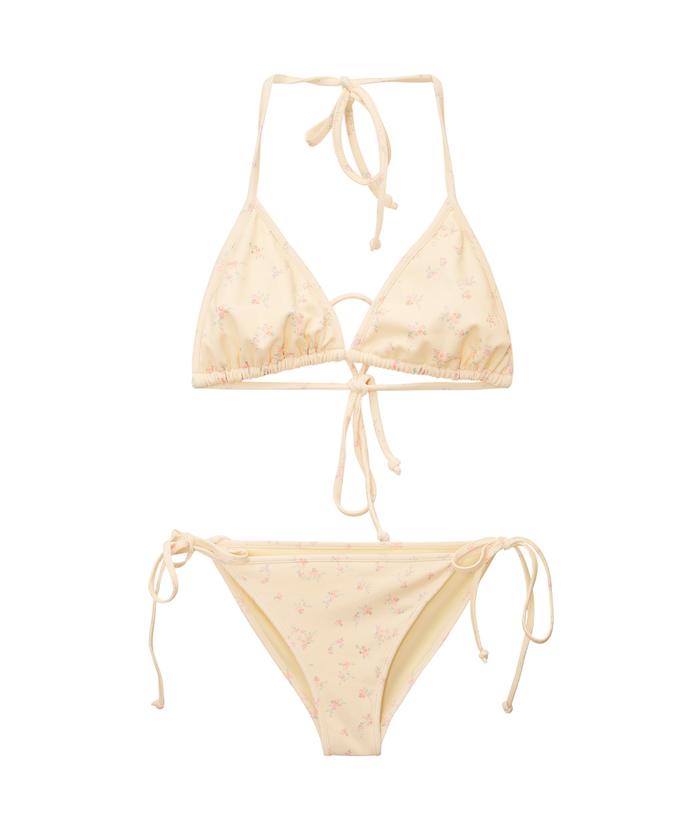 Love Shack Fancy Tween Dannie Bikini Lemon Haze Accessories Love Shack Fancy Floral Y/S (7/8)
