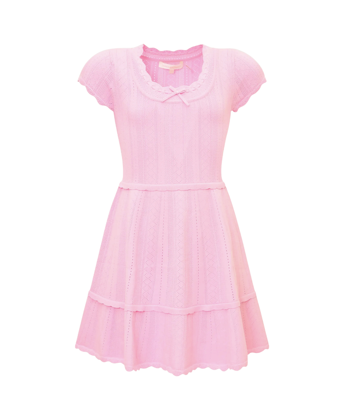 Love Shack Fancy Tween Jovie Dress Candy Floss Pink Girls Special Dresses Love Shack Fancy Pink Y/S (7/8)